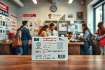 Immagine della nuova carta per immigrati disponibile.