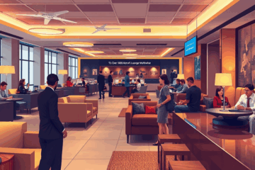 Immagine di una lounge VIP in aeroporto