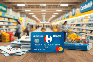 Immagine che rappresenta i vantaggi della Carta Carrefour Banca con dettagli sui servizi offerti.