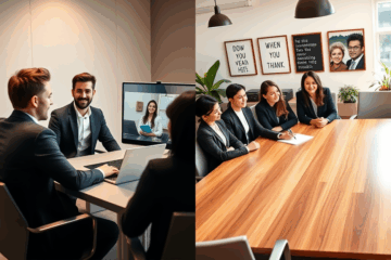 Immagine che illustra consigli per colloqui online efficaci.